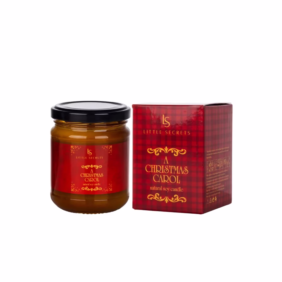 Little Secrets A Christmas Carol Natural Candle